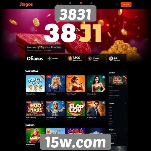 Análise da interface do site de jogos 3831